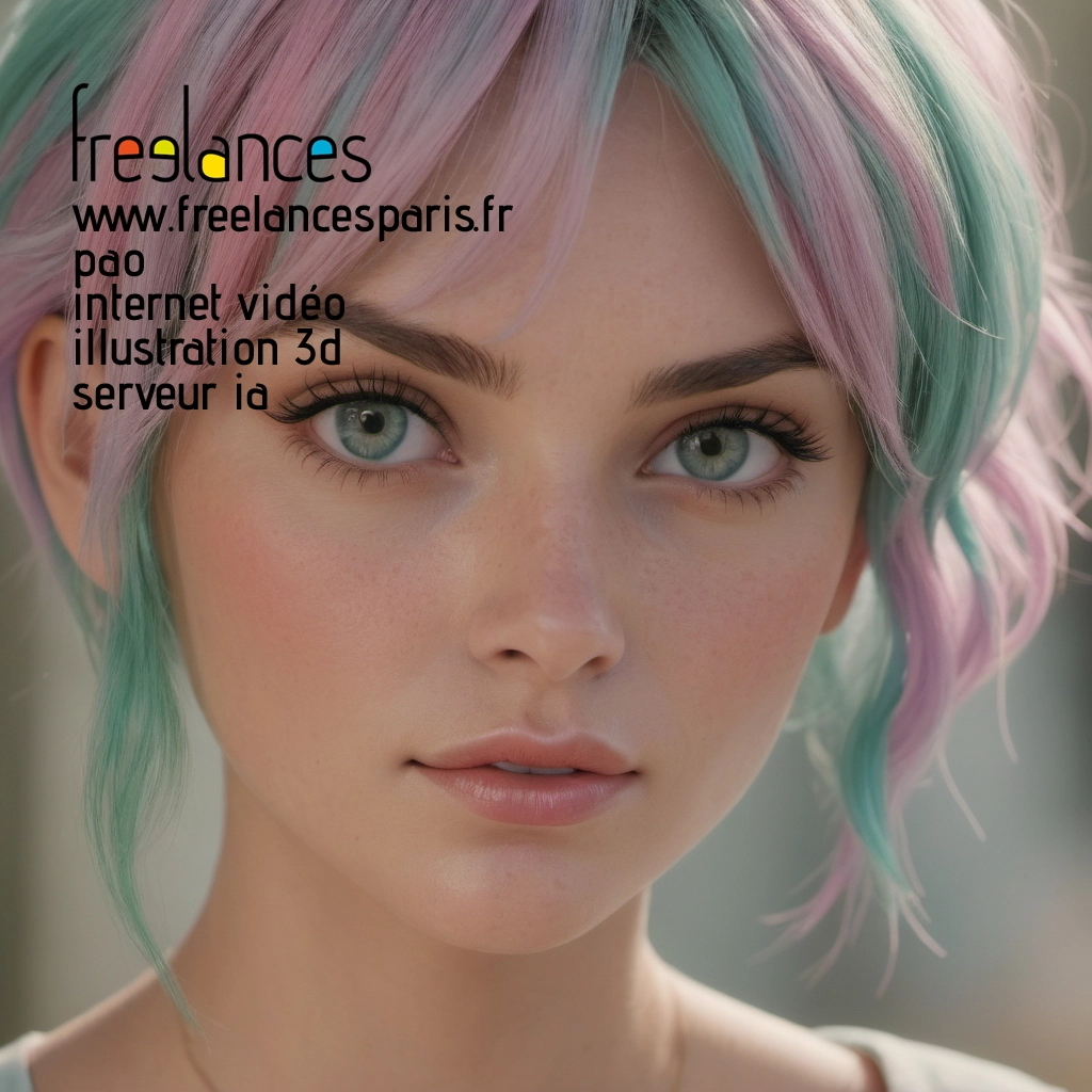 Pao mise en page internet vidéo illustration 3d serveur IA générative AI freelance paris studio de création magazines 8l7sv990